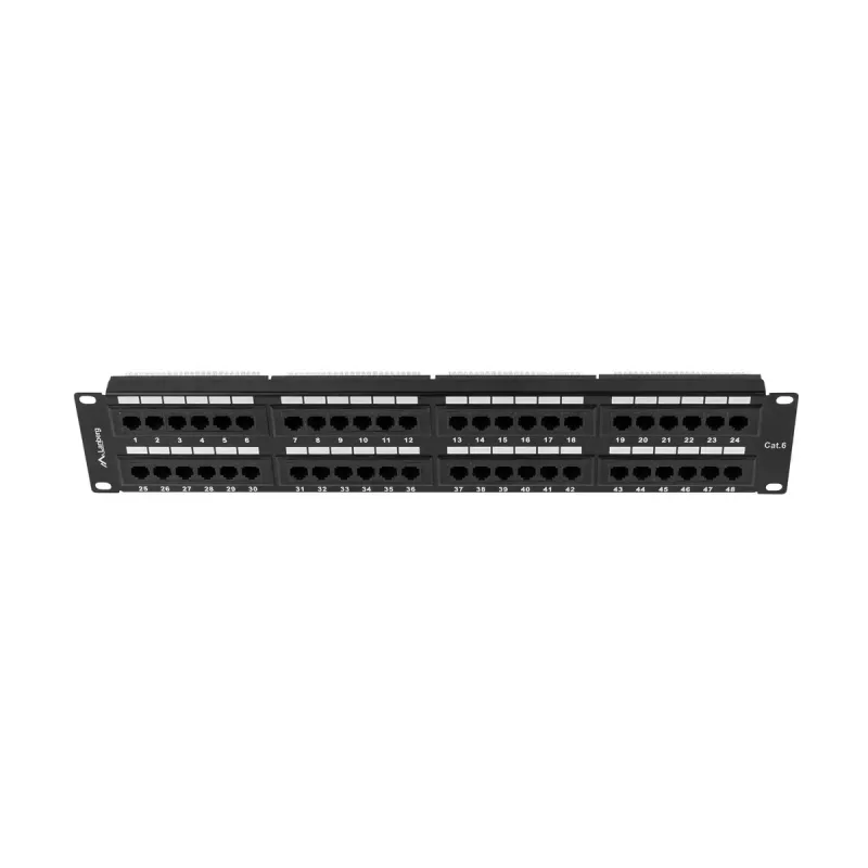 Rack-accessoire Lanberg PPU6-2048-B 19 inch 2U 48 poorten
