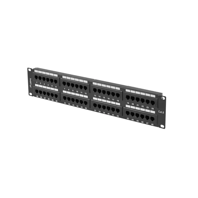Rack-accessoire Lanberg PPU6-2048-B 19 inch 2U 48 poorten