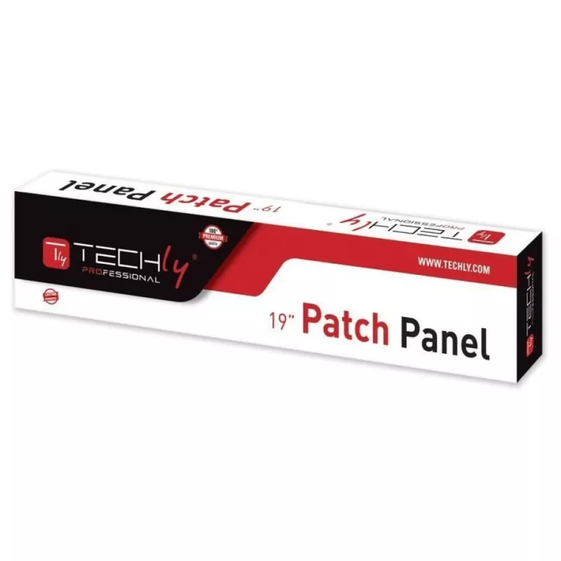 Techly patchpanel UTP 16 poorten RJ45 Cat.6 I-PP 16-RU-C6T
