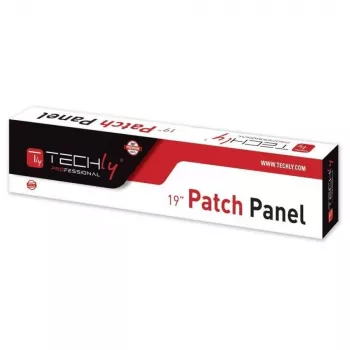 Techly patchpanel UTP 24 poorten RJ45 Cat.5E I-PP 24-RU-C5ET
