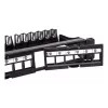 Techly modulair patchpanel 24 plaatsen UTP met uitneembare modules 1HE zwart