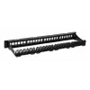 Techly modulair patchpanel 24 plaatsen UTP met uitneembare modules 1HE zwart