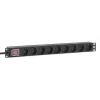 Intellinet 19 inch 1U rackmount 9-voudig PDU 16A aan/uit 2m netkabel