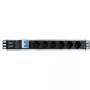 Techly I-CASE STRIP-16SH stekkerdoos (PDU) 6 AC-uitgangen 1.5HE zwart, zilver