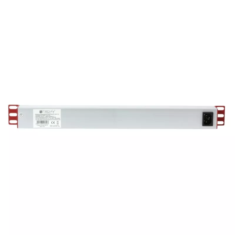 Stekkerdoos Techly rack 19 inch power strip 1U 8 uitgangen C13