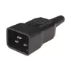 Techly I-CASE STRIP-18C20 stroomverdeeleenheid (PDU) 8 AC-uitgang(en) 1U zwart, rood