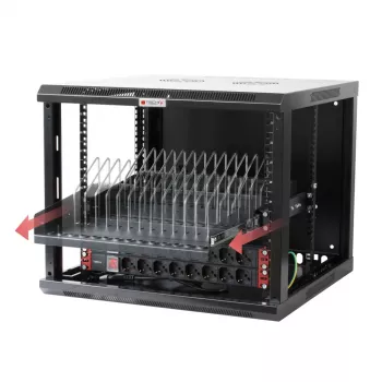 Rack-legbord Techly I-CABINET-TRAY14BK zwart 4U 19 inch