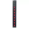 Techly 8-voudig 19 inch rack power strip met 8 aan/uit-schakelaars 1,5HE
