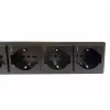 Techly 8-voudig 19 inch rack power strip met 8 aan/uit-schakelaars 1,5HE