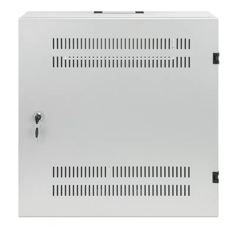 Intellinet 713641 laag 19-inch wandkast, 4U horizontale + 2U verticale rails, 170 mm (6,7 inch) diep, 540x550 mm, afsluitbare deur, 60 kg, IP20, grijs RAL 7035