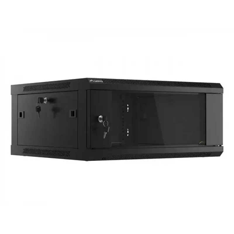 Wandgemonteerde kast Lanberg WF01-6604-10B 4U zwart