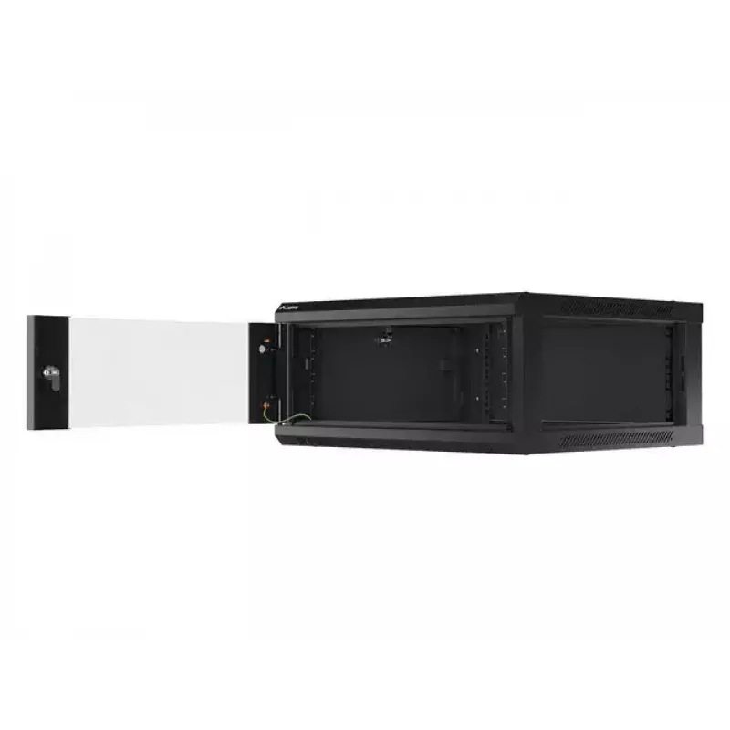 Wandgemonteerde kast Lanberg WF01-6604-10B 4U zwart