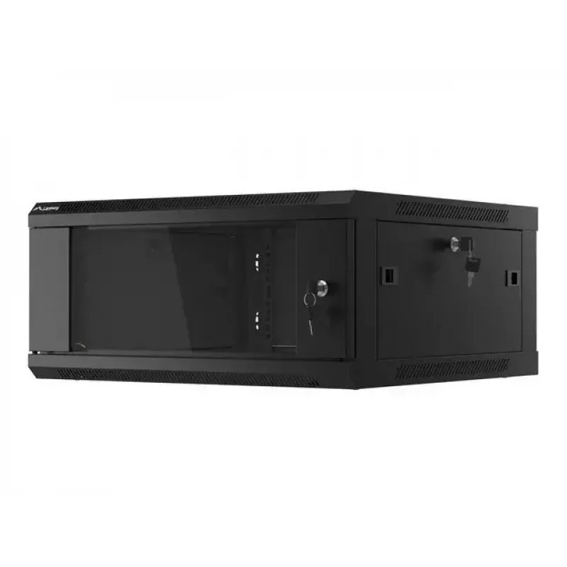 Wandgemonteerde kast Lanberg WF01-6604-10B 4U zwart
