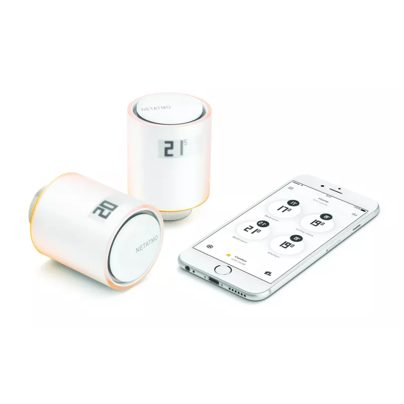 Netatmo NAV-EN extra slimme radiatorkraan, wit