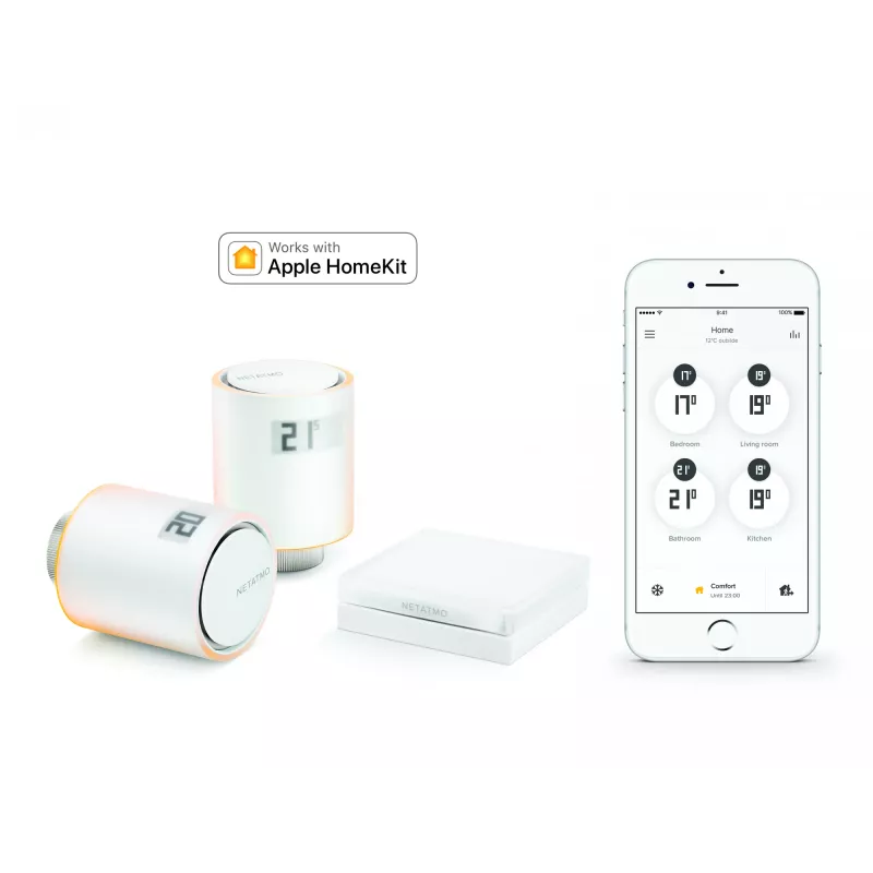 Netatmo NAV-EN extra slimme radiatorkraan, wit