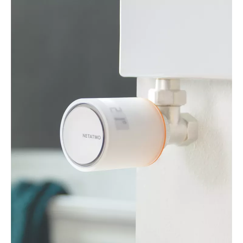 Netatmo NAV-EN extra slimme radiatorkraan, wit