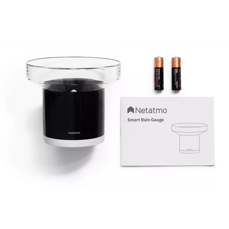 Netatmo Smart regenmeter, batterij, AAA, 1,5 V, 130 mm, 130 mm, 110 mm