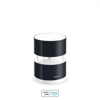 Netatmo Smart anemometer, windsnelheid, draadloos, Wi-Fi, 0 - 45 m/s, 100 m, zwart, transparant