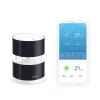 Netatmo NWA01-WW slimme windmeter voor weerstation, windsnelheid en -richting, draadloos, wifi, 0–45 m/s, bereik 100 m, 4x AA, zwart, transparant