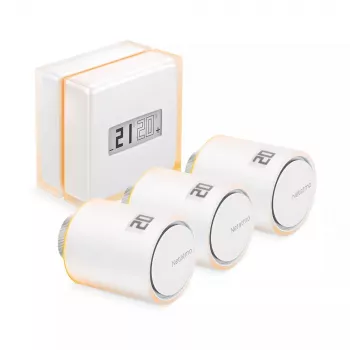 Netatmo Pack: Smart Thermostat + 3 extra slimme radiatorknoppen