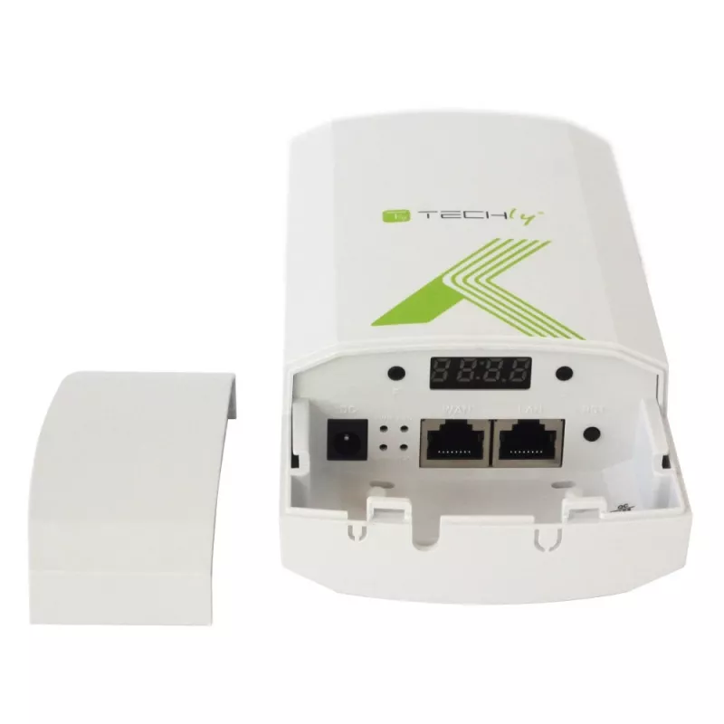 Techly I-WL-CPE880 (108439) outdoor CPE / toegangspunt / repeater, wifi 802.11n, 5,8 GHz, 15 dBi, 300 Mbps, Point-to-Point / Point-to-Multipoint-brug