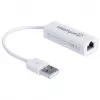 Manhattan 506731 USB 2.0-naar-Fast Ethernet-adapter, USB naar RJ45, 10/100 Mbps, wit
