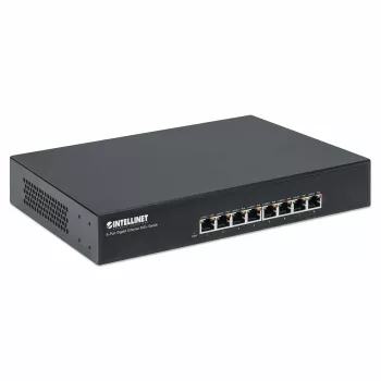 Intellinet 8-poorts Gigabit Ethernet PoE+-switch, 8 x PoE-poorten, IEEE 802.3at/af Power-over-Ethernet (PoE+/PoE), Endspan, desktop, doos