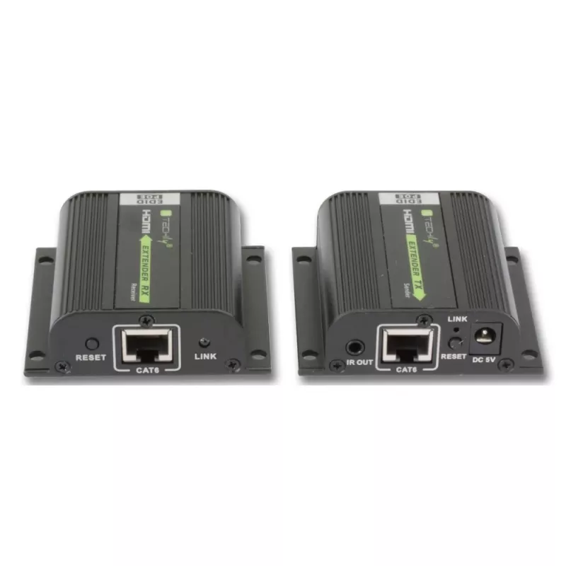 Techly IDATA EXT-E70POED AV-extender AV-zender & -ontvanger zwart