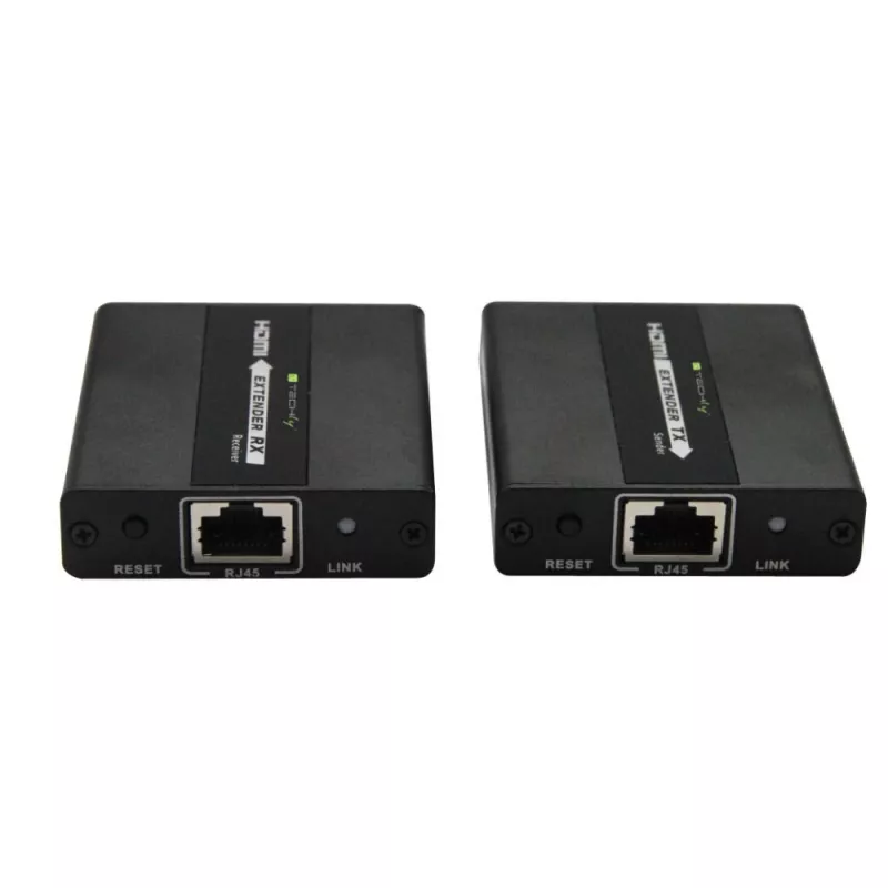 Techly IDATA EXT-E71 AV-extender AV-zender & -ontvanger zwart