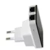 Techly I-WL-REPEATER2 (301078) draadloze mini-router / repeater 300N voor in het stopcontact, wifi 4 (802.11n), 2,4 GHz, 300 Mbps