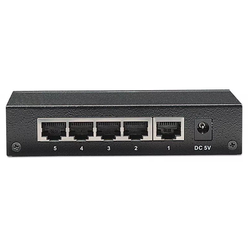 Intellinet 5-poorts Gigabit Ethernet-switch, desktopformaat, metalen behuizing, IEEE 802.3az (Energy Efficient Ethernet)