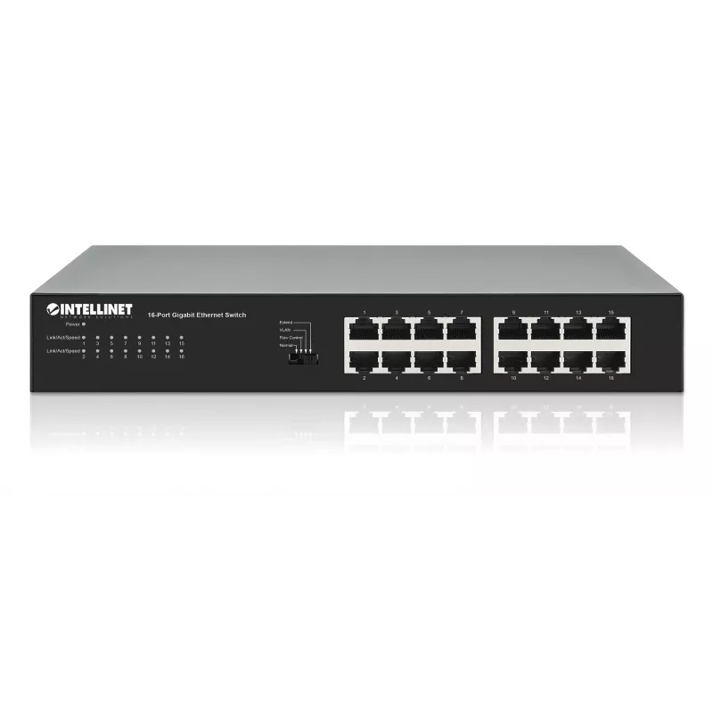Intellinet 561815 Gigabit Ethernet-switch met 16 poorten