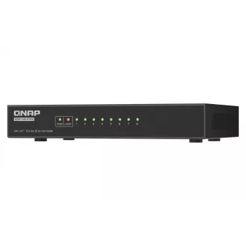 QNAP QSW-1108-8T-R2 netwerkswitch unmanaged 2.5G Ethernet (100/1000/2500) desktop zwart