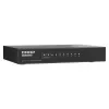 QNAP QSW-1108-8T-R2 unmanaged netwerkswitch, 8x 2,5GbE RJ45 (10/100/1000/2500 Mbps), desktop, zonder ventilator, zwart-grijs