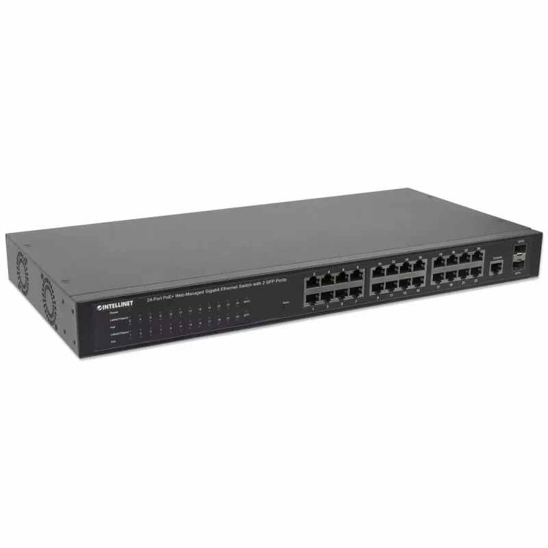 Managed switch Intellinet 24-poorts Gigabit Ethernet PoE+