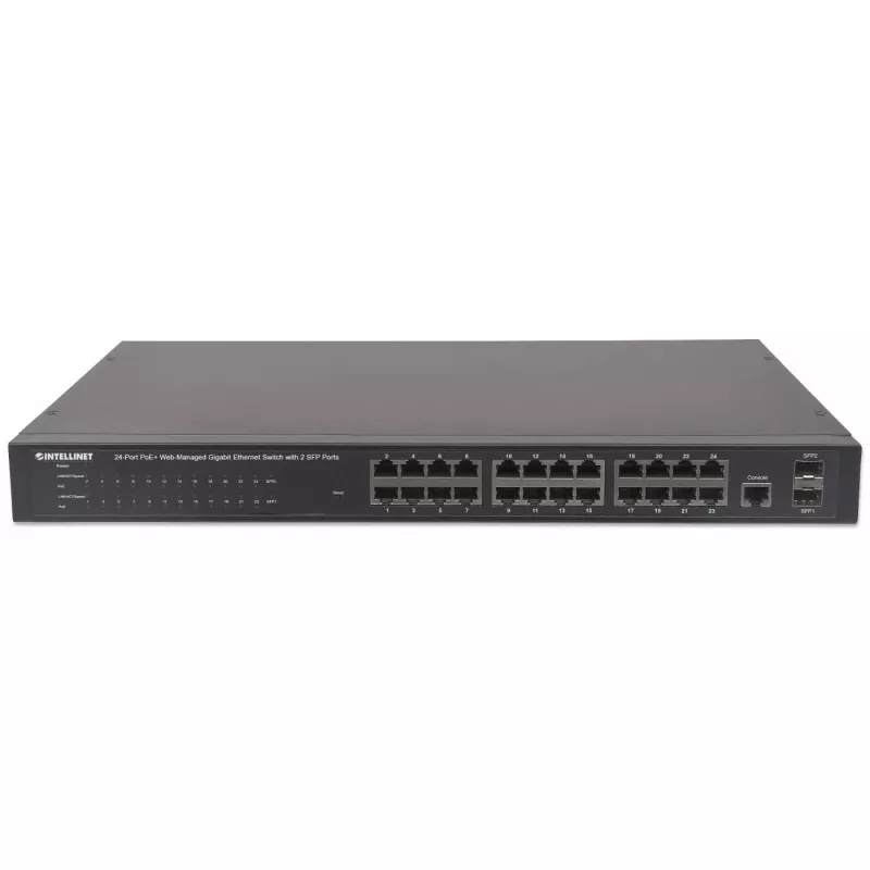 Managed switch Intellinet 24-poorts Gigabit Ethernet PoE+