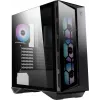 MSI MPG GUNGNIR 110R mid tower gaming computerbehuizing zwart, USB 3.2 Gen2 Type C, 4x 120mm ARGB-ventilator, Mystic Light Sync, 1 to 6 ARGB Control board, 2x gehard glas panelen, ATX, mATX, mini-ITX