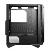 MSI MPG GUNGNIR 110R mid tower gaming computerbehuizing zwart, USB 3.2 Gen2 Type C, 4x 120mm ARGB-ventilator, Mystic Light Sync, 1 to 6 ARGB Control board, 2x gehard glas panelen, ATX, mATX, mini-ITX