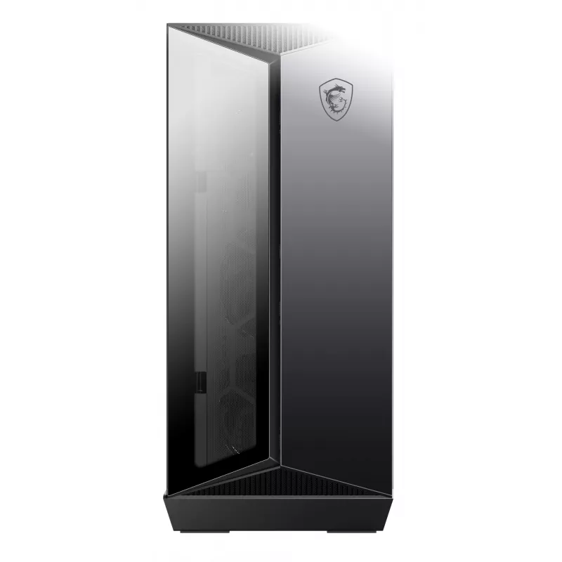 MSI MPG GUNGNIR 110R mid tower gaming computerbehuizing zwart, USB 3.2 Gen2 Type C, 4x 120mm ARGB-ventilator, Mystic Light Sync, 1 to 6 ARGB Control board, 2x gehard glas panelen, ATX, mATX, mini-ITX