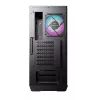 MSI MPG GUNGNIR 110R mid tower gaming computerbehuizing zwart, USB 3.2 Gen2 Type C, 4x 120mm ARGB-ventilator, Mystic Light Sync, 1 to 6 ARGB Control board, 2x gehard glas panelen, ATX, mATX, mini-ITX