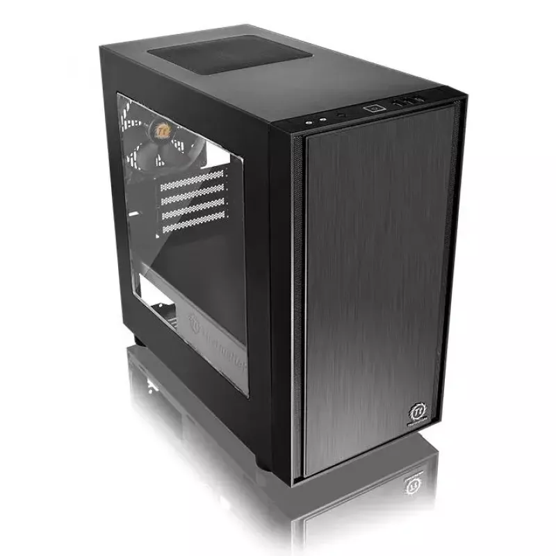 PC-behuizing Thermaltake Versa H17 Window micro tower zwart