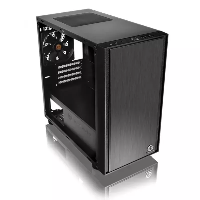 PC-behuizing Thermaltake Versa H17 Window micro tower zwart