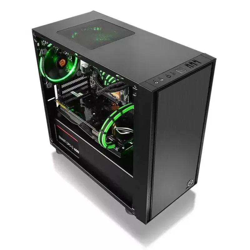 PC-behuizing Thermaltake Versa H17 Window micro tower zwart