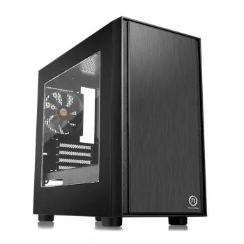 PC-behuizing Thermaltake Versa H17 Window micro tower zwart