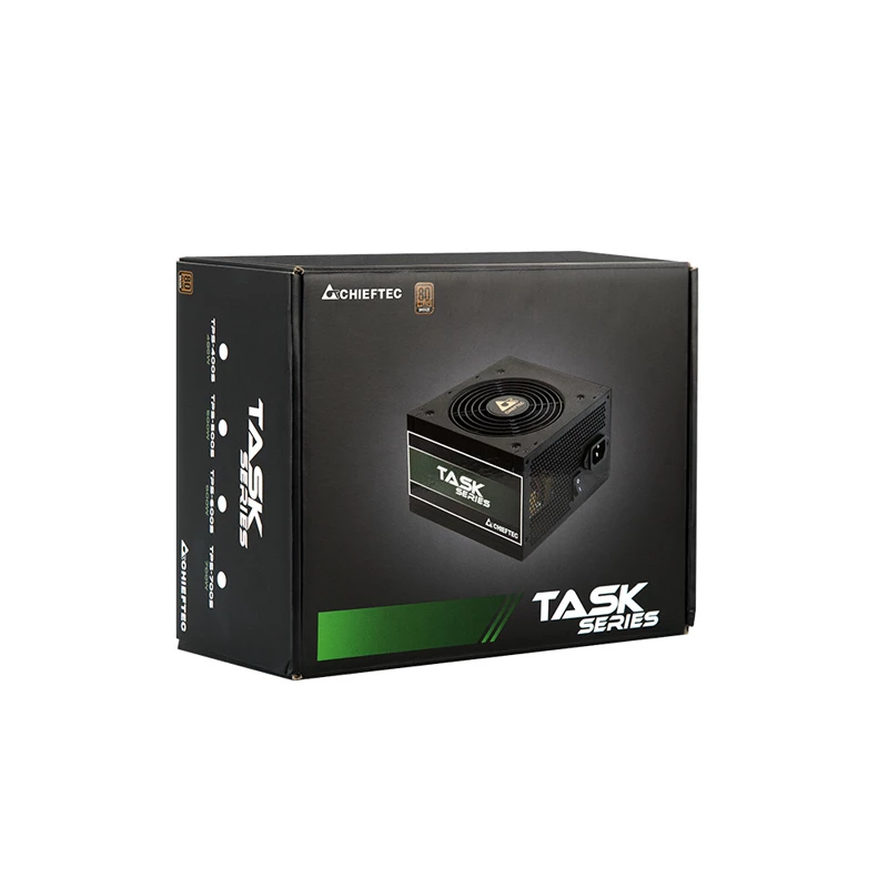 Chieftec Task TPS-500S voeding 500 W 24-pin ATX ATX zwart