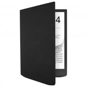Flipcase voor PocketBook 7,8-inch e-bookreader – HN-FP-PU-743G-RB-WW, magneetsluiting, zwart