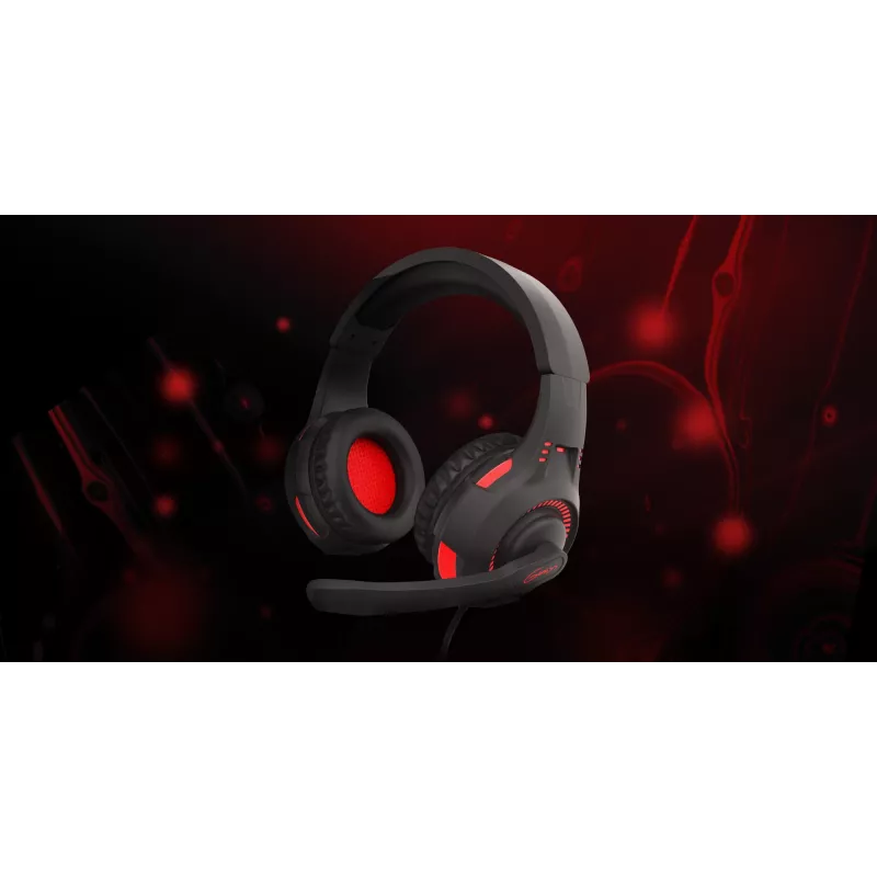 GENESIS Radon 210 headset bedrade gaming-headset met hoofdband USB Type-A zwart, rood