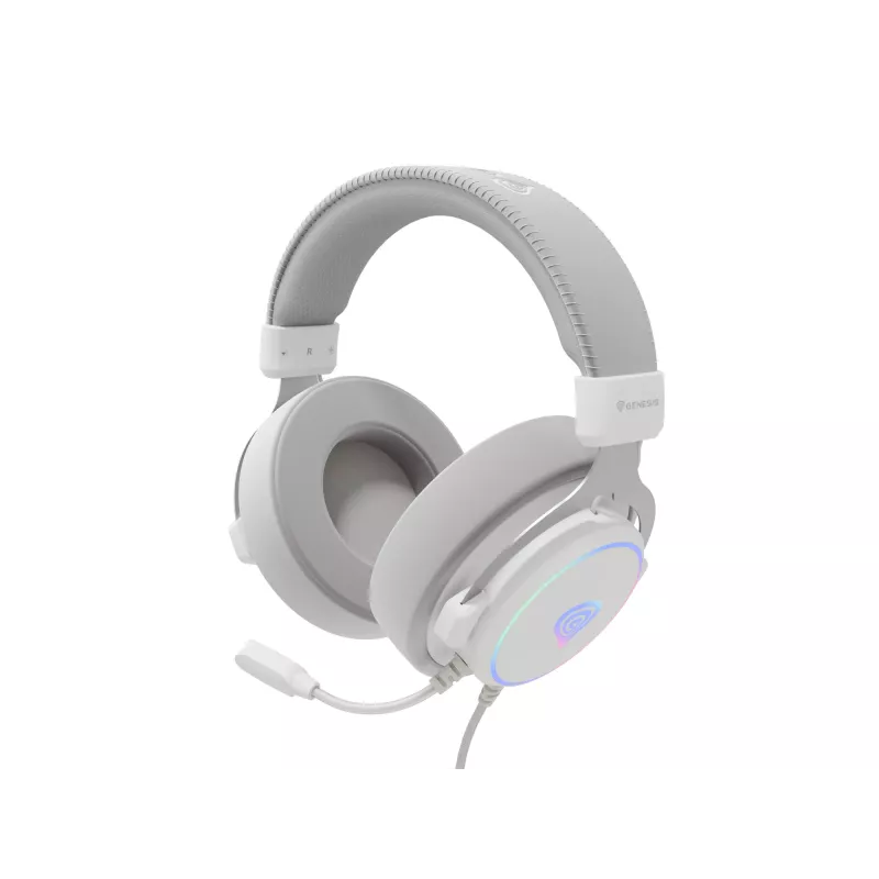GENESIS Neon 764 headset bedrade gaming-headset met hoofdband USB Type-A wit