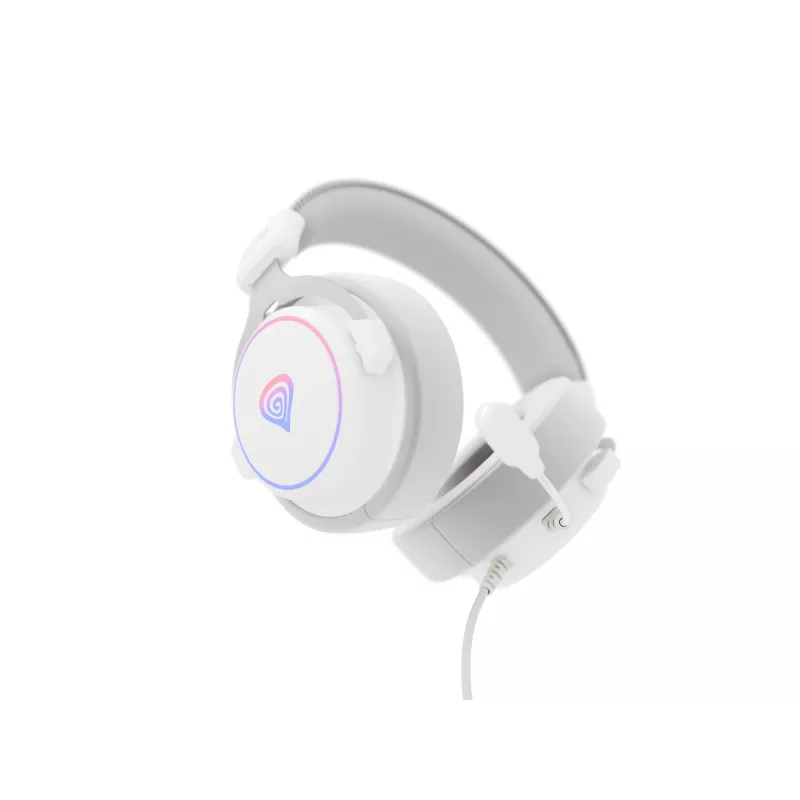 GENESIS Neon 764 headset bedrade gaming-headset met hoofdband USB Type-A wit