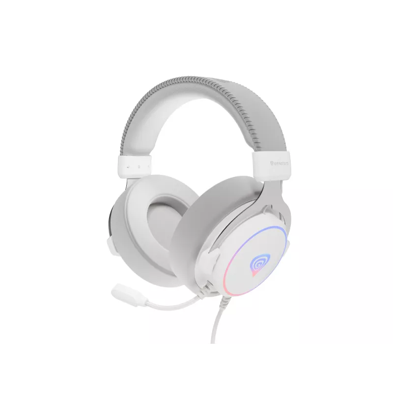 GENESIS Neon 764 headset bedrade gaming-headset met hoofdband USB Type-A wit